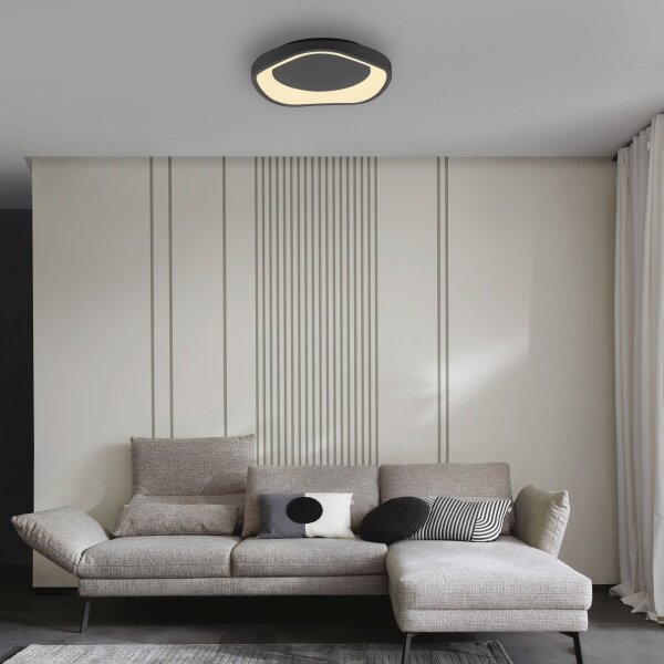 Schöner Wohnen 14233-18 - Lampă de tavan LED dimerizabilă MONTA LED/21W/230V neagră