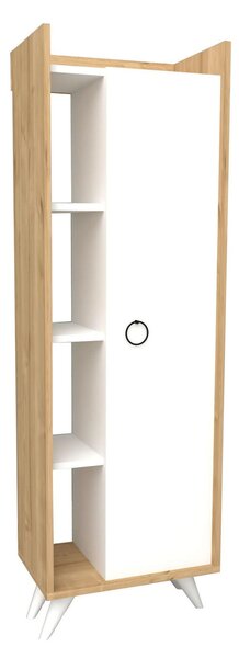 Dulap cu rafturi Sipadi (stejar + alb) . 1094235