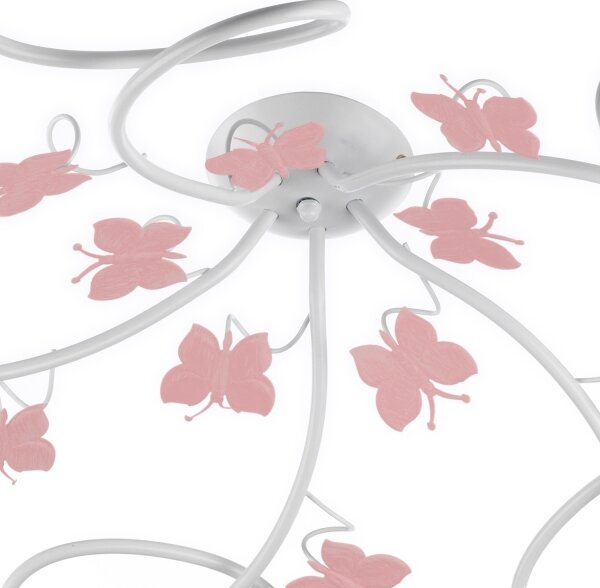 Lustră aplicată pentru copii BUTTERFLY 5xE14/6W/230V ONLI