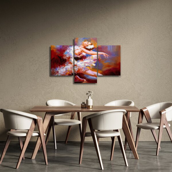 Tablou - Balerină,pictură (90x60 cm)