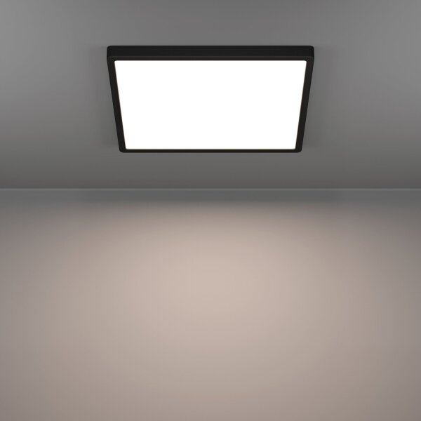 Plafonieră LED FUEVA Eglo 901305-LED, 17,5 W, 230 V, 2700/4000/6500 K, 39 x 39 cm, negru