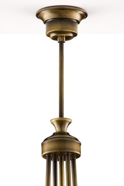 Jupiter 2131 - Lustră pe tijă CARMEN 5xE27/15W/230V bronz/patină