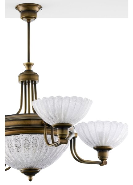 Jupiter 2131 - Lustră pe tijă CARMEN 5xE27/15W/230V bronz/patină