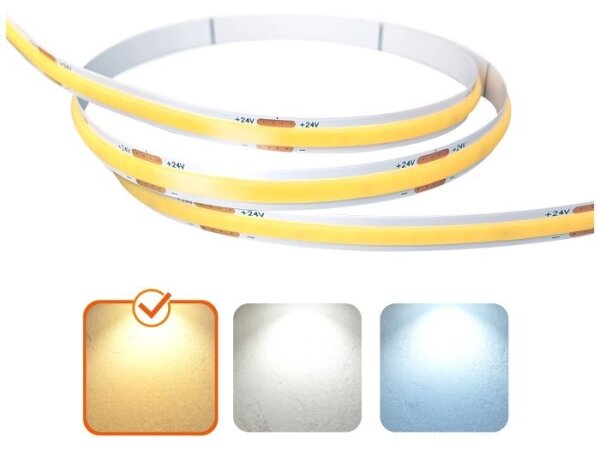 Bandă LED TRAMO pentru exterior, 50W/24V, 5m, IP65, 3000K