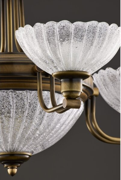 Jupiter 2131 - Lustră pe tijă CARMEN 5xE27/15W/230V bronz/patină