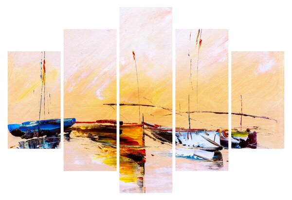 Tablou - Pictură barcă (150x105 cm)