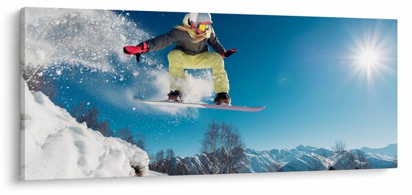 Tablou - Snowboarder (120x50 cm)