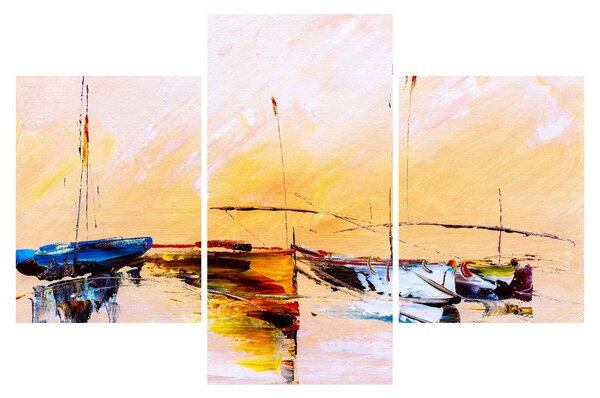 Tablou - Pictură barcă (90x60 cm)