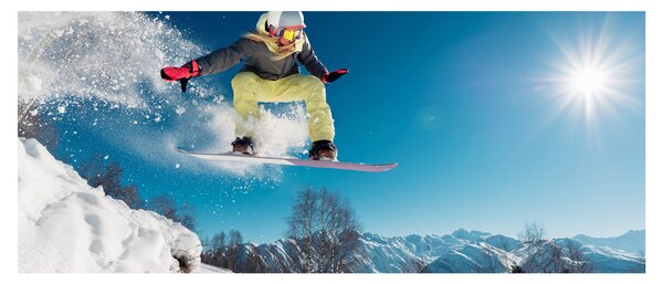Tablou - Snowboarder (120x50 cm)
