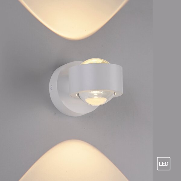 Schöner Wohnen 19331-16 - Aplica de perete LED CHIA, 2xLED/2W/230V, alb