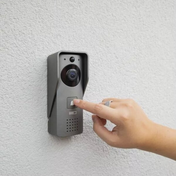 Sonerie video fără fir cu senzor de mișcare GoSmart 12V 3xAA IP44 Wi-Fi Tuya