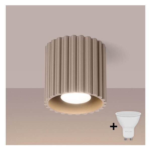 Brilagi - Spot LED SFERA 1xGU10/10W/230V, diam. 10 cm, taupe