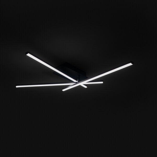 Brilagi - Plafonieră LED STRIPES, 30W/230V, neagră