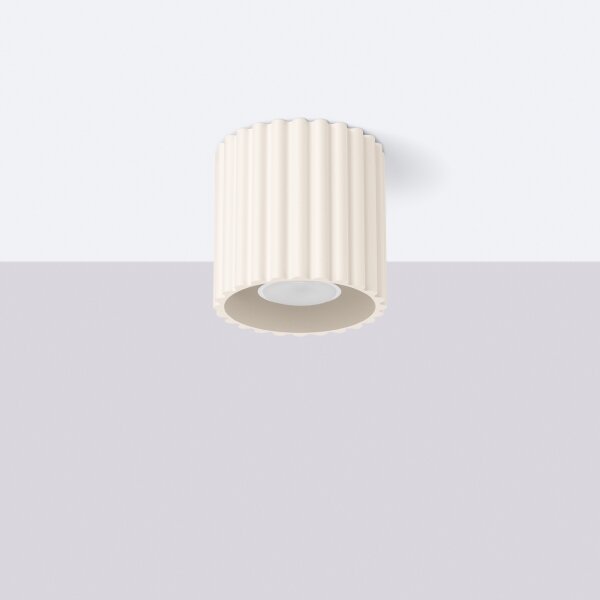 Spot LED SFERA 1xGU10/10W/230V, diam. 10 cm, crem - Brilagi
