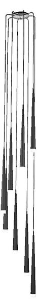 Lustră suspendată LUXERA 48005 EBONY 8xG9/40W/230V