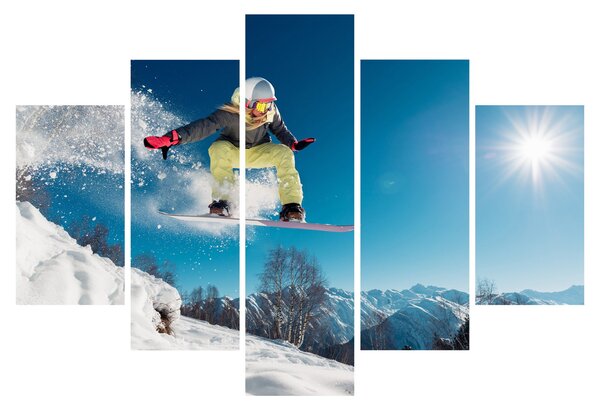 Tablou - Snowboarder (150x105 cm)