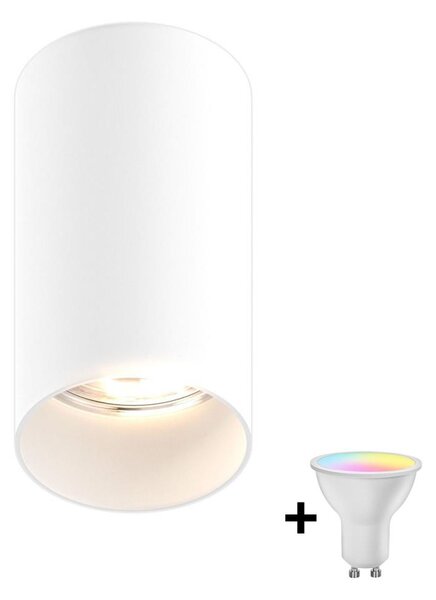 Zuma Line 92679-N - Spot LED RGBW dimmabil TUBA 1xGU10/4,8W/230V alb + telecomandă