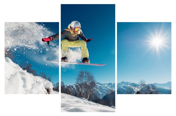 Tablou - Snowboarder (90x60 cm)