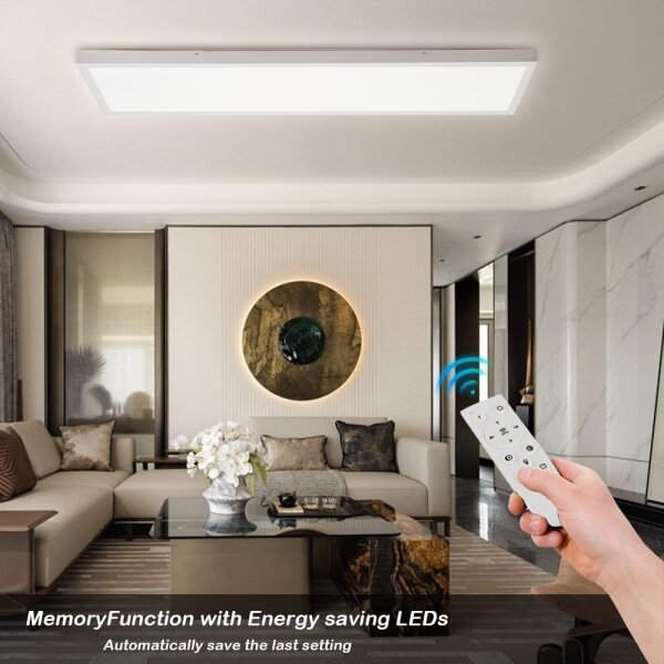 Brilagi-LED Corp de iluminat LED reglabil pentru baie FRAME SMART LED/50W/230V IP44 alb + telecomandă