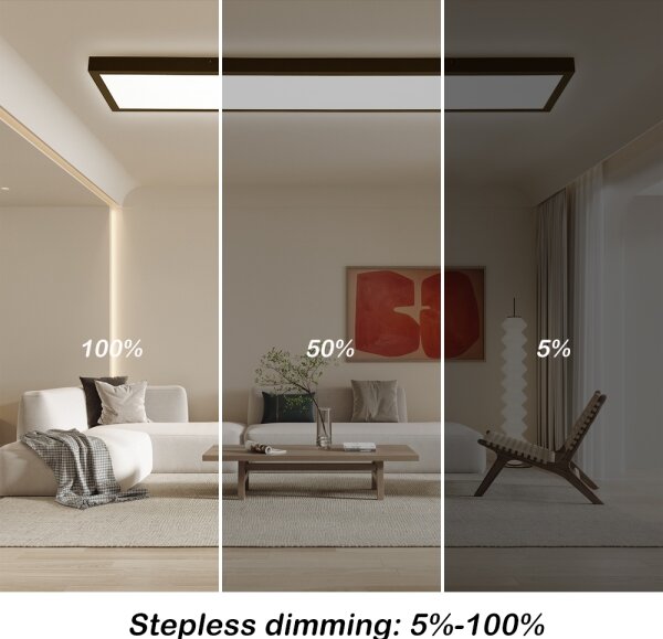 Brilagi-LED FRAME SMART Lampă de baie dimabilă LED/50W/230V IP44 negru + telecomandă