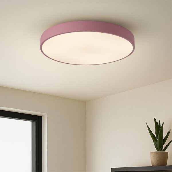 Brilagi - Plafonieră LED dimabilă POOL LED/60W/230V 3000-6000K 50 cm roz+telecomandă