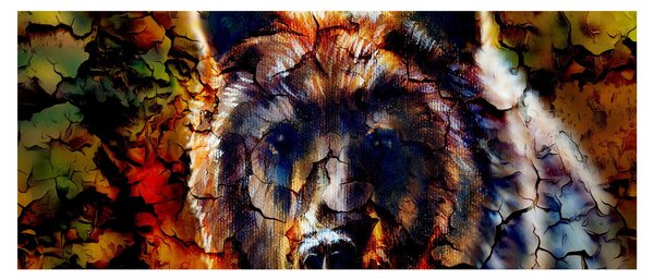Tablou - Urs,pictură (120x50 cm)