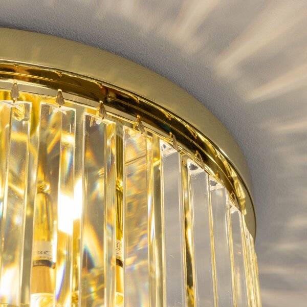 Brilagi - Plafonieră LED cu cristale MOZART 5xE14/40W/230V aurie