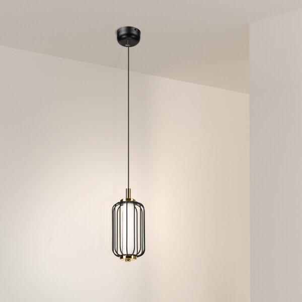 Lustră LED suspendată pe cablu BONNIE LED/10W/230V 3000K, neagră