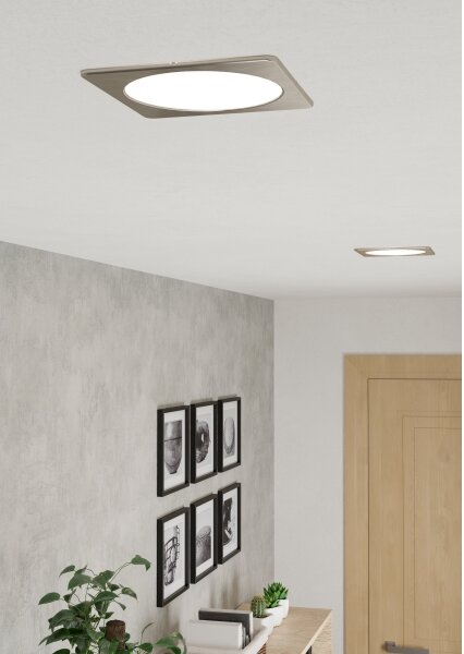 Eglo 901409 - Corp de iluminat LED încastrat FUEVA LED/10,5W/230V 16,6x16,6 cm crom