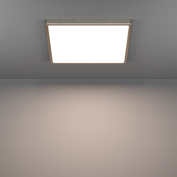 Eglo FUEVA-Z 901422-LED RGBW, plafonieră dimabilă cu sticlă fumurie, LED/17,8W/230V, 39x39cm, IP44, crom