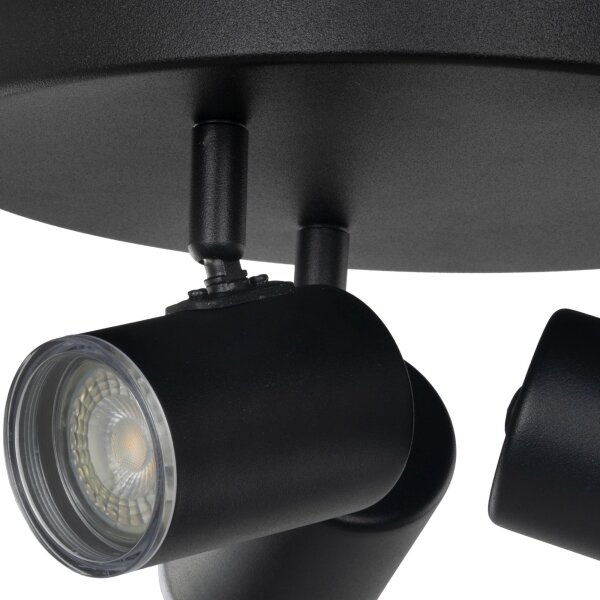 Eglo 901965 - Spot pentru baie CONSUMA 3xGU10/5W/230V IP44, negru