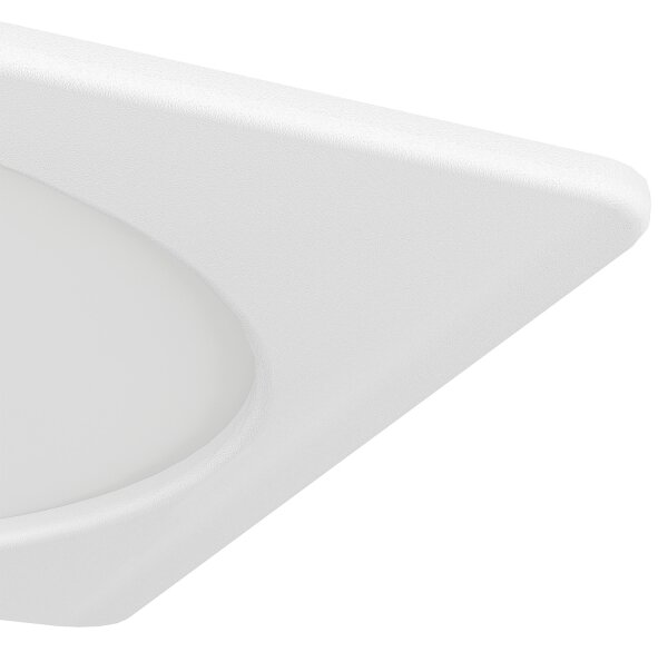 Eglo 901401 - Corp de iluminat LED încastrat FUEVA, 10,5 W, 230 V, 16,6 x 16,6 cm, alb