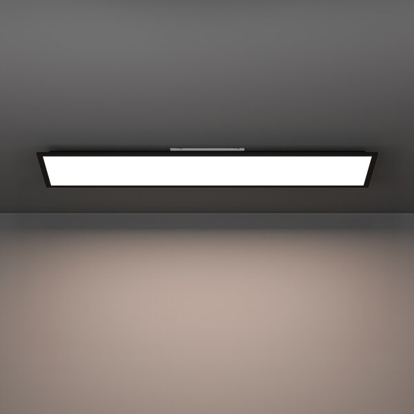 Eglo 901511-LED Plafonier aplicat MORADILLO-Z RGBW LED/28W/230V 120x15cm negru