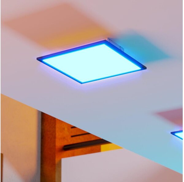Eglo 901505-LED RGBW Plafonieră dimabilă MORADILLO-Z LED/14W/230V 30x30cm neagră