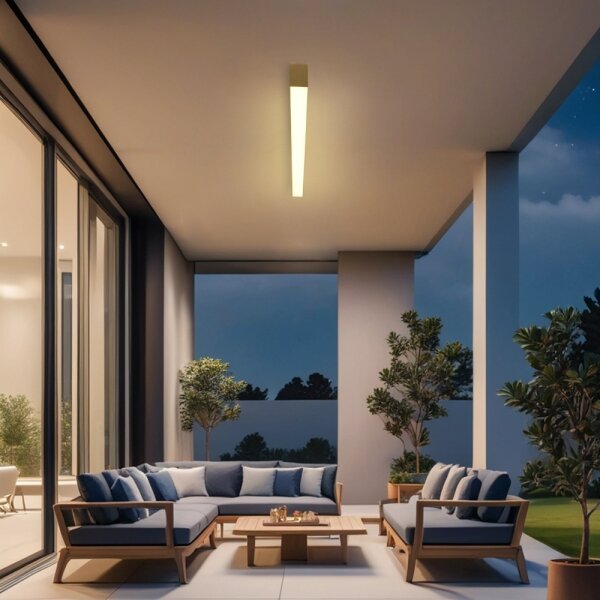 Brilagi SLEEKLINE - Plafonieră LED pentru baie, LED/40W/230V, auriu, IP44