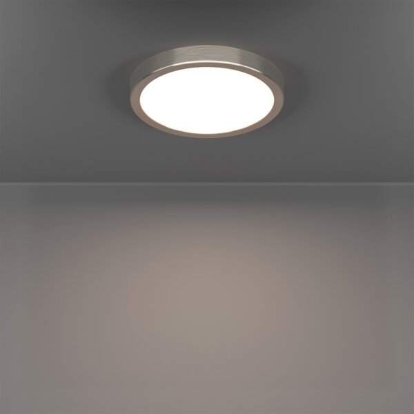 Eglo 901381 - Plafonieră LED FUEVA-Z RGBW dimabilă, sticlă fumurie, LED/11,2W/230V 21,1cm IP44 crom