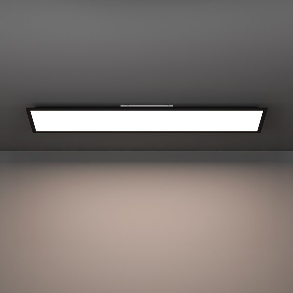 Eglo 901509-LED RGBW Panou LED aplicat pentru tavan MORADILLO-Z LED/34W/230V 120x30cm negru