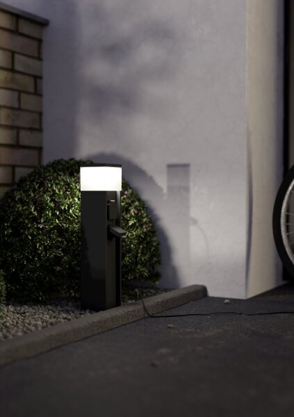 Eglo 901032 - Lampă de exterior cu 2 prize PARK, 1xE27/25W/230V, IP54, antracit