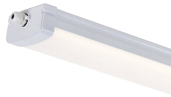 Nordlux Bara luminoasă cu senzor LED Burbank IP65 din plastic, 90 cm, 4.000 K, Alb, Hol, Plastic
