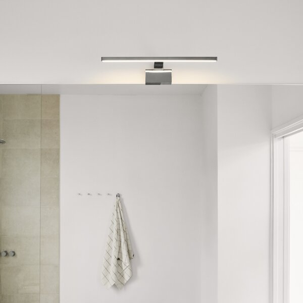 Nordlux Lampă de perete cu LED pentru baie Marlee, metal, cromat, 50 cm, 3.000K, Metalic, Baie, Metal, Modern