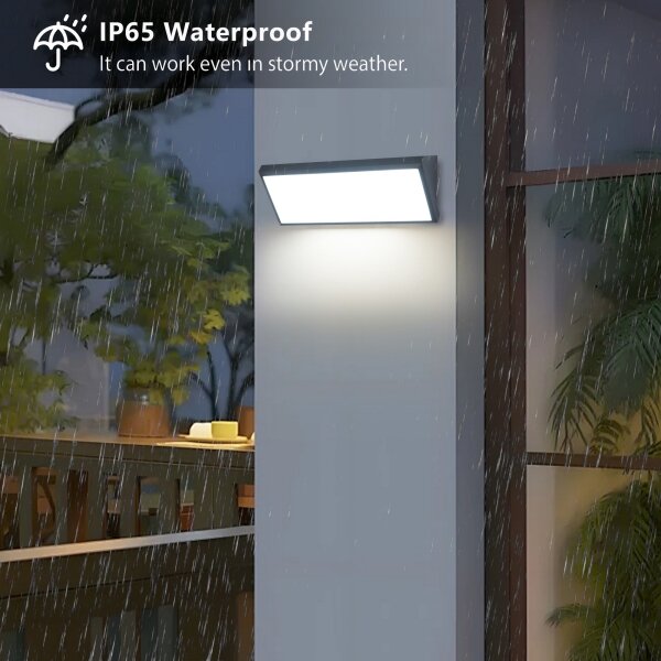 Brilagi - Aplică LED de exterior TRIANGLE LED/42W/230V antracit IP65