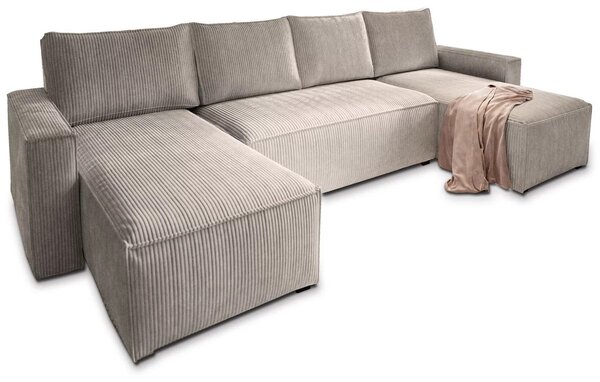 OFERTA Set de canapele in forma de U SMART COSARO bej 295x140 cm, calitatea II