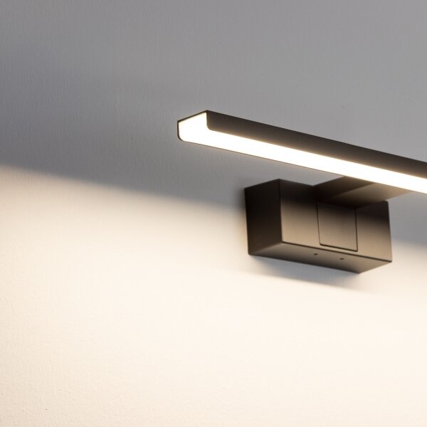Aigostar - Lumină LED pentru oglindă de baie, 8W, 230V, 4000K, 40 cm, IP44, negru