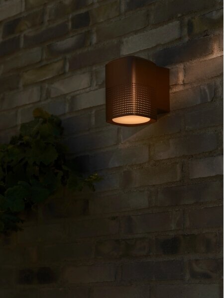 Nordlux - Aplică de perete pentru exterior SIDARA 1xE27/15W/230V IP54 maro