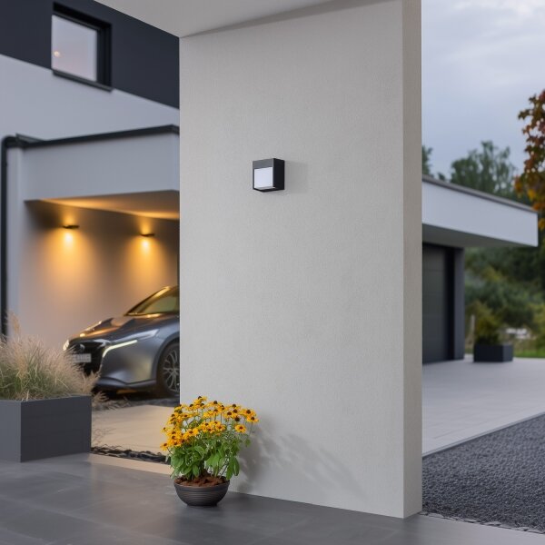 Aplică LED de exterior Brilagi TERNI LED/12W/230V antracit IP44