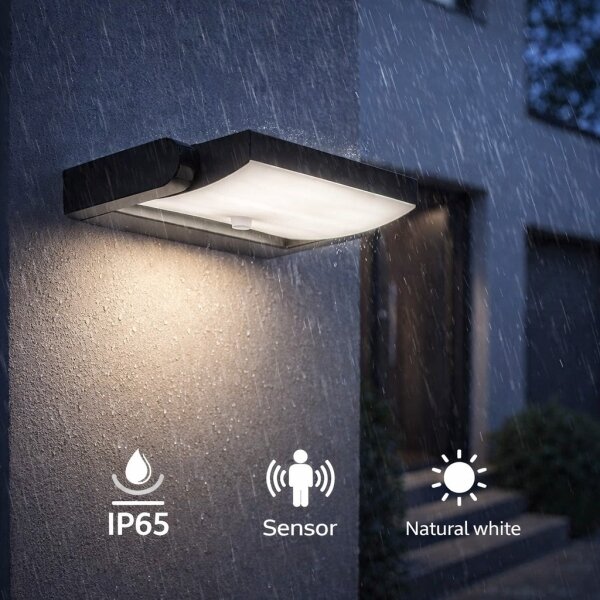 Brilagi-LED Lampă de perete pentru exterior cu senzor ANKLE LED/18W/230V 4000K IP65