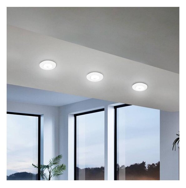 Eglo 902286 - Set 3x spoturi LED RGBW dimmabile încastrate SALICETO-Z, 4,7 W, 230 V, alb