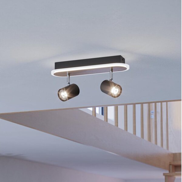Eglo 901632 - Spot LED RIMBOCCHI, 12W, 230V, maro/negru