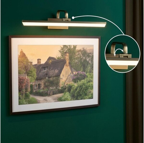 Paulmann 95570 - Lampă LED pentru tablouri RENAN, 11W, 230V, 60 cm, alamă