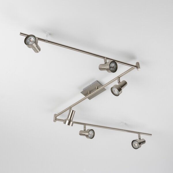 Spot LED 6xGU10/4,7W/230V crom mat
